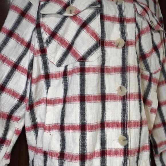 Zara Plaid Oversized Boxy Shirt Jacket Women’s Small Italian Fabric Shacket - Picture 11 of 14